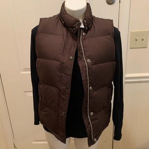 Brown, Puffy, Gap, Vest, Small